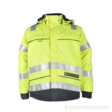 construction sécurité travail veste imperméable ignifuge